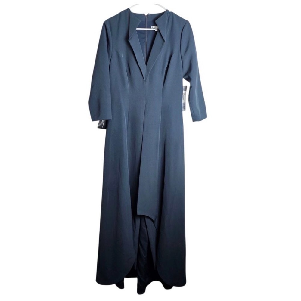 Elegant Kay Unger Quarter Sleeve Navy Jumpsuit Size 14- Worn Twice
